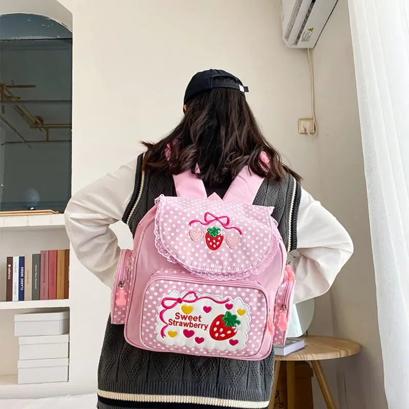 Japanese Backpack Sweet Strawberry