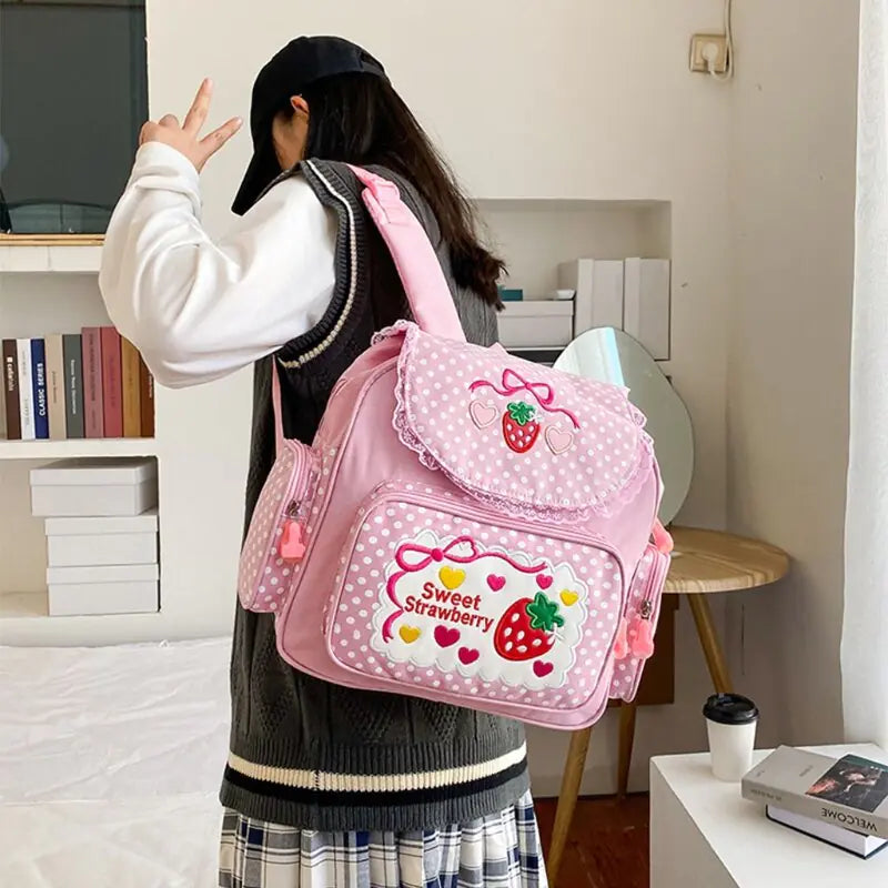 Japanese Backpack Sweet Strawberry